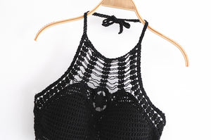 Hollow Out,Bohemian Crop Tops,Sexy Camis