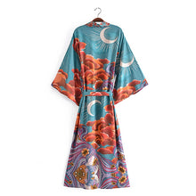 Load image into Gallery viewer, Star and Moon,Bohemian Kimono,Boho Cover-ups
