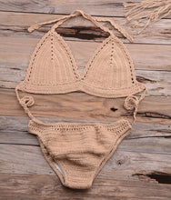 Load image into Gallery viewer, Solid hollow,Bikini  Swimsuit , Swim Beachwear
