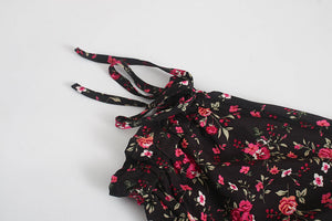 Mini Dress, Boho Sundress,Floral print