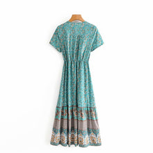 Load image into Gallery viewer, Floral print,Bohemian maxi sundress, Boho dress
