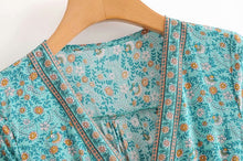 Load image into Gallery viewer, Floral print,Bohemian maxi sundress, Boho dress
