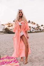 Load image into Gallery viewer, solid sashes, Bohemian dress , Boho maxi sundress
