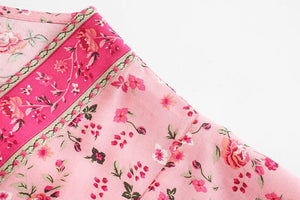 Maxi Dress, Boho Sundress,Floral Print