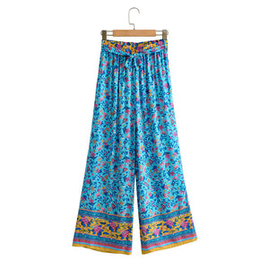 Boho Sets, Floral Print ,Pants and Tops Outfits