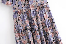 Load image into Gallery viewer, Floral print  ruffles, midi dress, Boho dress
