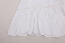 Load image into Gallery viewer, Lace White,Bohemian Dress Shirt, Boho Bikini Cover-up
