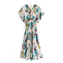 Load image into Gallery viewer, Floral Print,Bohemian Maxi Dress,Boho Sundress
