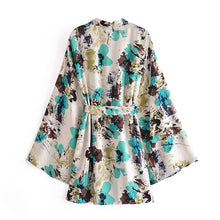 Load image into Gallery viewer, Tie Dye Print , Bohemian Robe,Boho Kimono
