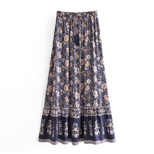 Load image into Gallery viewer, Floral Printed, Bohemian Skirt ,Boho Maxi Skirts

