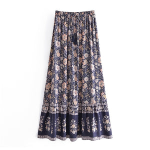 Floral Printed, Bohemian Skirt ,Boho Maxi Skirts