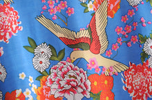 Load image into Gallery viewer, Floral Bird Print , bohemian Kimono, Boho Maxi dress robe
