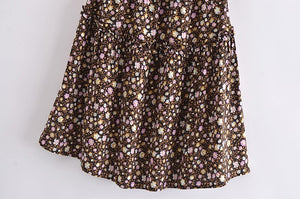 Floral  print,, boho skirt , Bohemian mini skirts