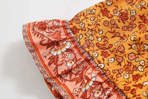 Boho Skirt, Mini Skirt, Wild Flower