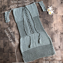 Load image into Gallery viewer, Hollow Out Knitted,Bohemian Mini Dress,Boho Sundress
