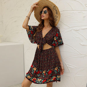 Hollow Out Two Piece Outfits , Boho Sets