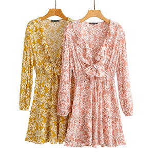 Mini Dress, Boho Sundress,Floral print