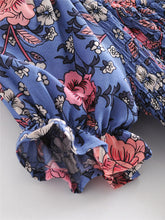 Load image into Gallery viewer, Floral print ,Boho midi dress, Boho sundress
