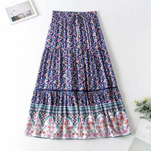 Load image into Gallery viewer, Boho Skirt, Maxi Skirt, Bohemian Wild Flower
