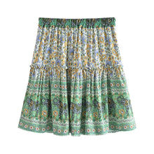 Load image into Gallery viewer, Floral Printed ,Boho Short Skirt ,Bohemian Mini Skirts
