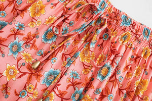 Boho Skirt, Maxi Skirt, Wild Flower