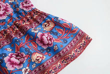 Load image into Gallery viewer, Mini Dress, Boho Sundress,Floral print
