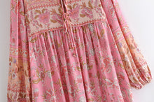 Load image into Gallery viewer, Floral Print,Bohemian  Maxi Dress ,Boho Dress
