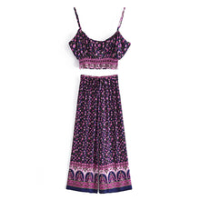 Load image into Gallery viewer, Boho Sets,Long Pants and Tops,Wild Floral
