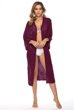 Load image into Gallery viewer, White hollow Out,Bohemian maxi dress, Boho kimono
