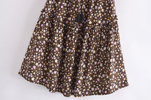 Load image into Gallery viewer, Floral  print,, boho skirt , Bohemian mini skirts

