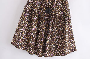 Floral  print,, boho skirt , Bohemian mini skirts