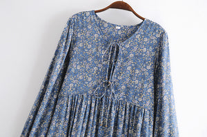 Maxi Dress, Boho Sundress,Floral Print