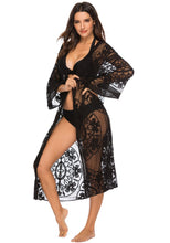 Load image into Gallery viewer, White hollow Out,Bohemian maxi dress, Boho kimono
