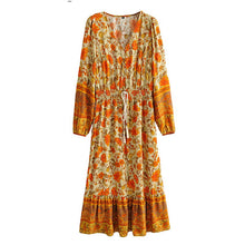 Load image into Gallery viewer, Maxi Dress, Boho Sundress,Floral print
