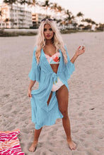 Load image into Gallery viewer, solid sashes, Bohemian dress , Boho maxi sundress
