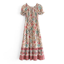 Load image into Gallery viewer, Floral print ,Boho midi dress, Boho sundress

