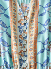 Load image into Gallery viewer, Floral Print,Bohemian Maxi Sundress,Boho Dress
