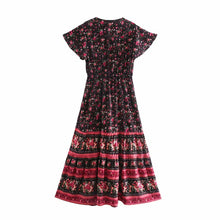 Load image into Gallery viewer, Maxi Dress, Boho Sundress,Floral Print

