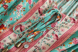 Maxi Dress, Boho Sundress,Floral print