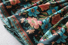 Load image into Gallery viewer, Bohemian Mini Dress, Boho Wrap Dress,Floral Print
