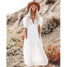 Load image into Gallery viewer, Beach Dress,Maxi Dress, White Lace
