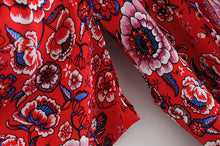 Load image into Gallery viewer, Boho Floral Kimono,Boho robe Cover-up
