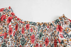 Boho Dress,Off Shoulder Sundress,Beach Midi Dress
