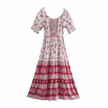 Load image into Gallery viewer, Floral print ,Boho maxi dresses, Boho Sundress

