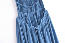Load image into Gallery viewer, Backless Bohemian Maxi Dress, Boho Strapless Dress
