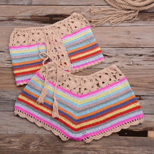 Colorful hollow,Bikini Swimsuit , Biquini Swim Beachwear