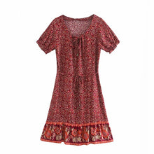 Load image into Gallery viewer, Mini Dress, Boho Sundress,Floral print
