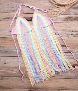 Colour Tassel, Boho Shirts Swimwear,Bohemian Blouse