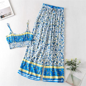 Boho Sets, Floral Print ,Pants and Tops Outfits