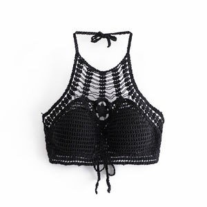Hollow Out,Bohemian Crop Tops,Sexy Camis